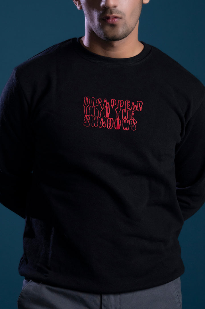 Black Minimal Graphic Sweatshirt