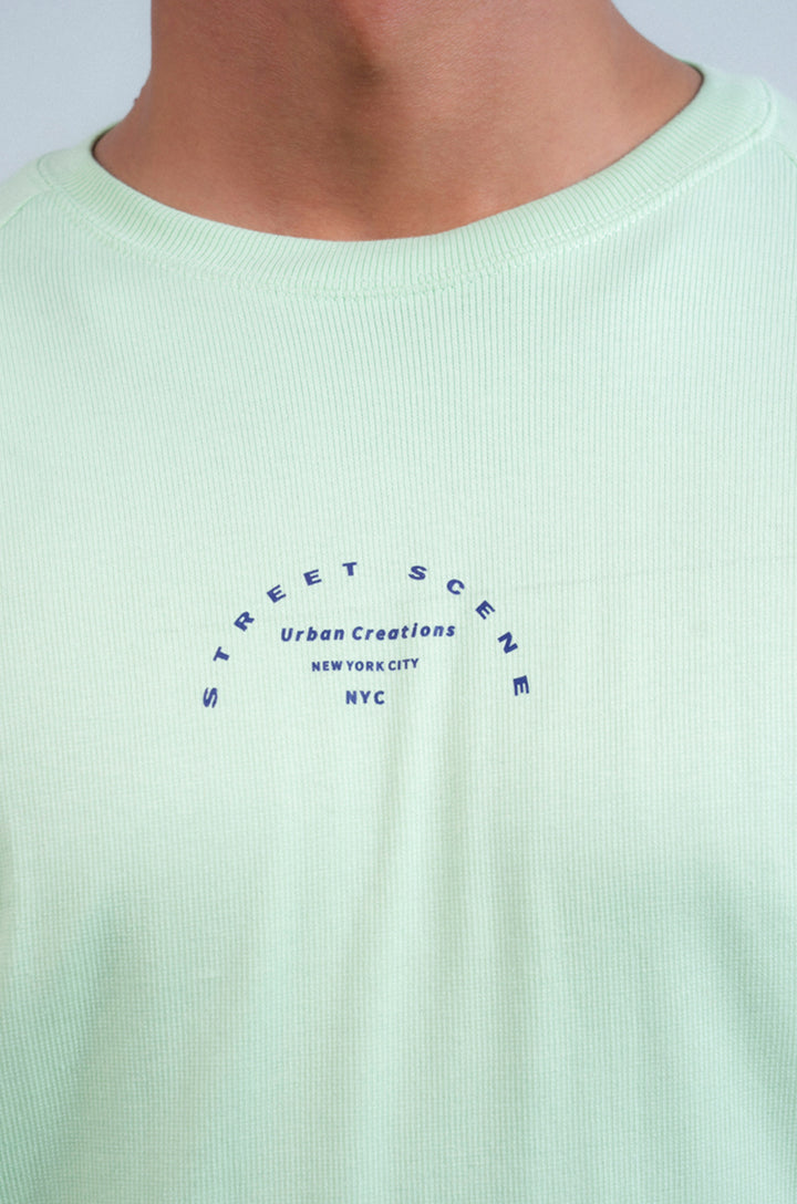 Raglan Sleeves Printed Sweat