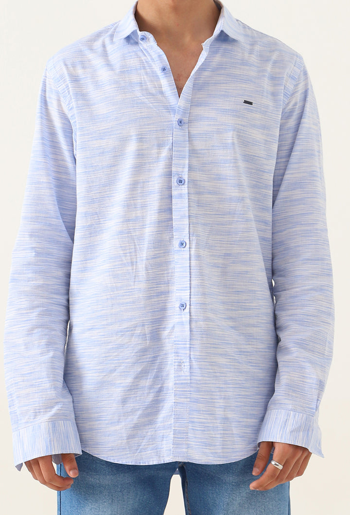 French Collar Melange Shirt