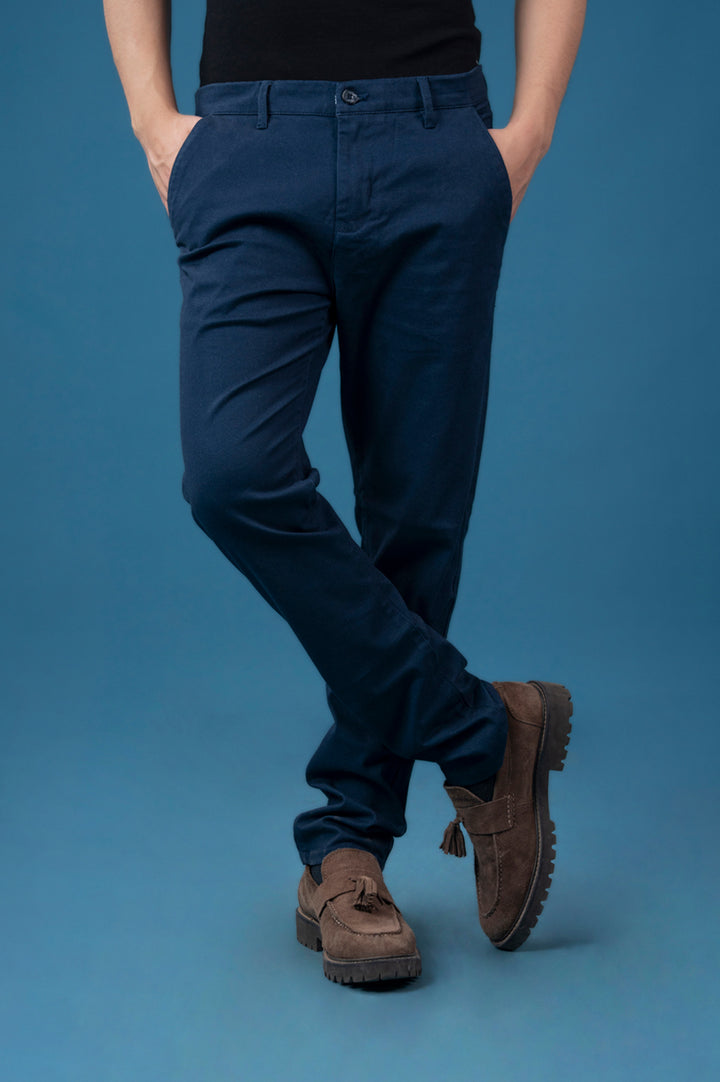 Navy Cotton Chinos