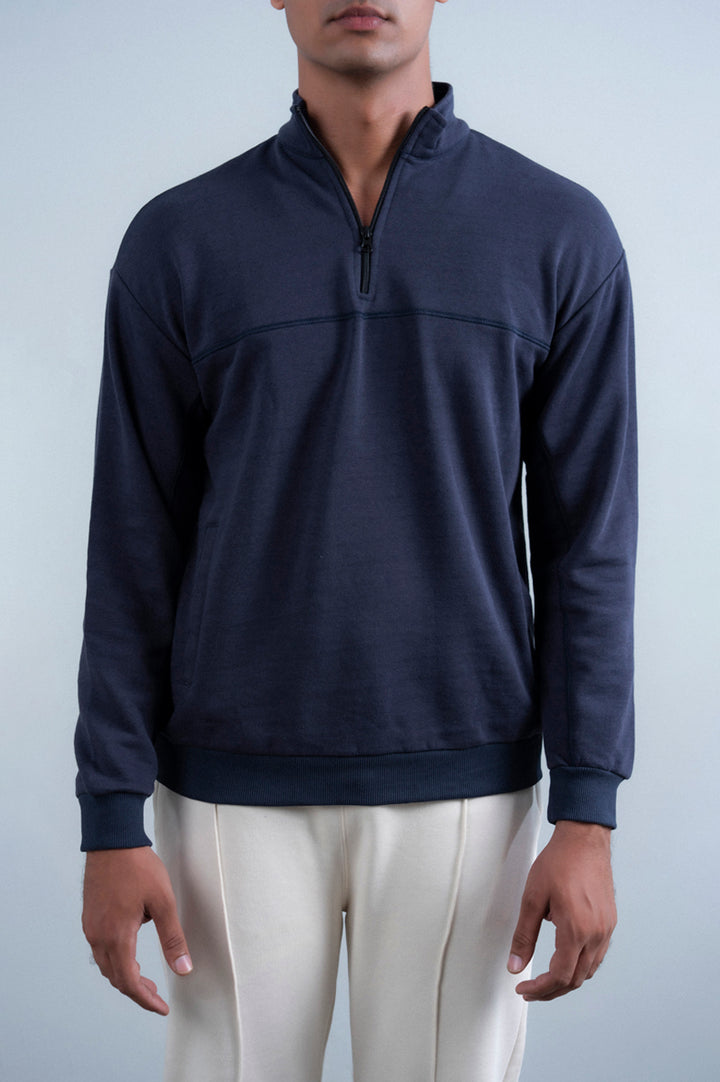 Half Mock Neck Zipper