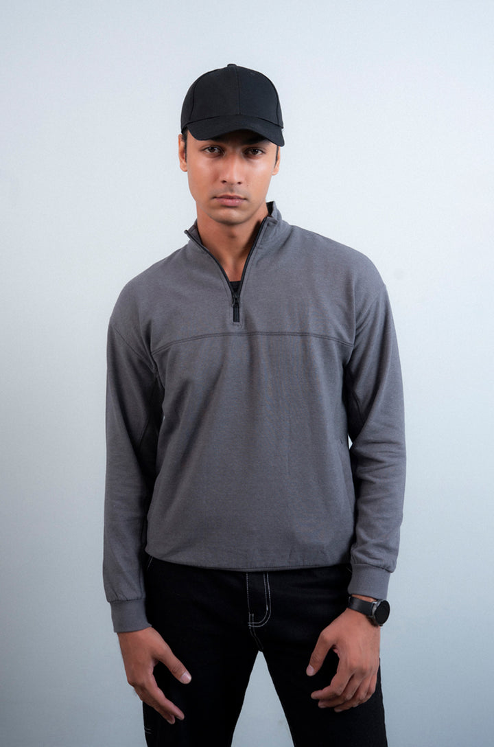 Half Zipper Mock Neck Upper