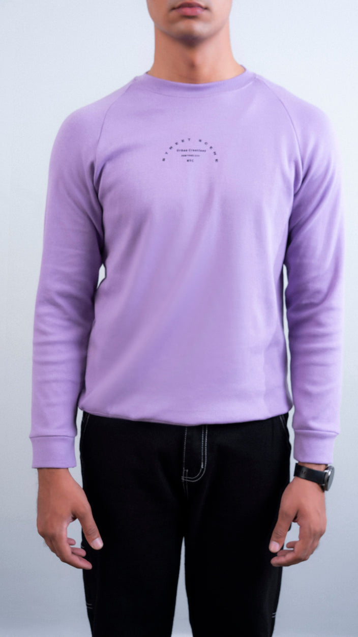 Raglan Sleeves Printed Sweat