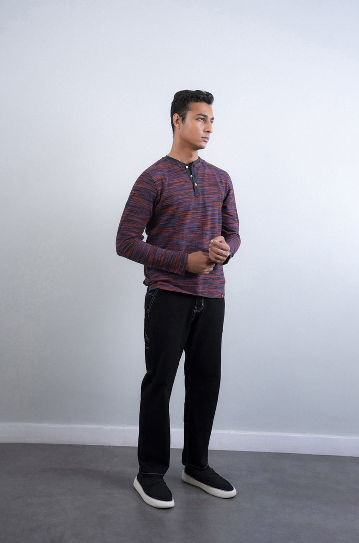 Heavy Interlock Slub Henley