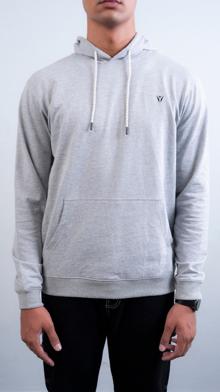 Embroidered Logo Basic Hoodie