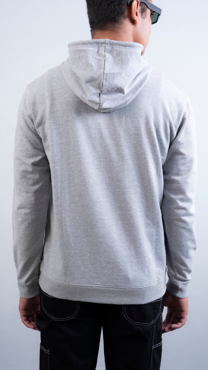 Embroidered Logo Basic Hoodie