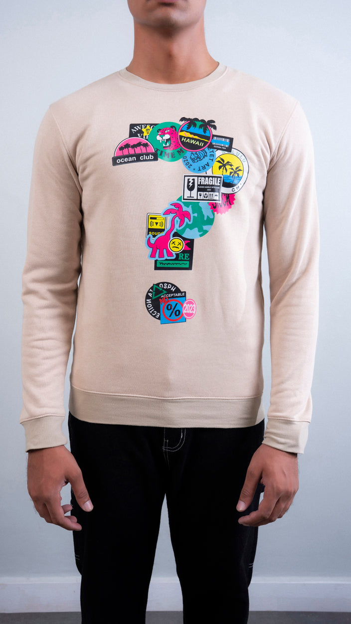 Printed Fleece Sweatshirt