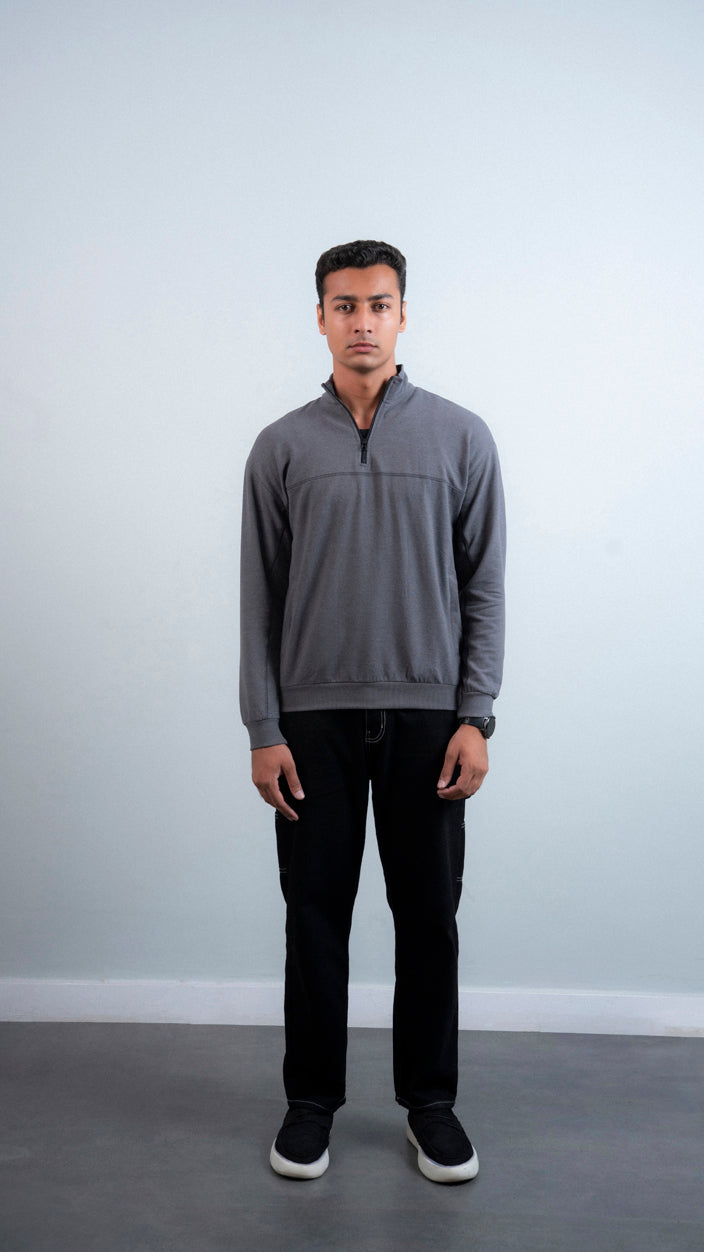 Half Zipper Mock Neck Upper