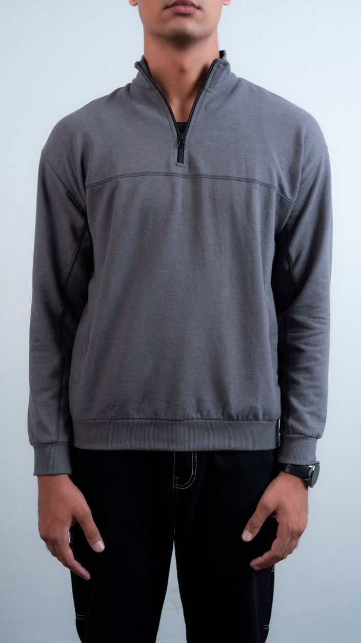 Half Zipper Mock Neck Upper