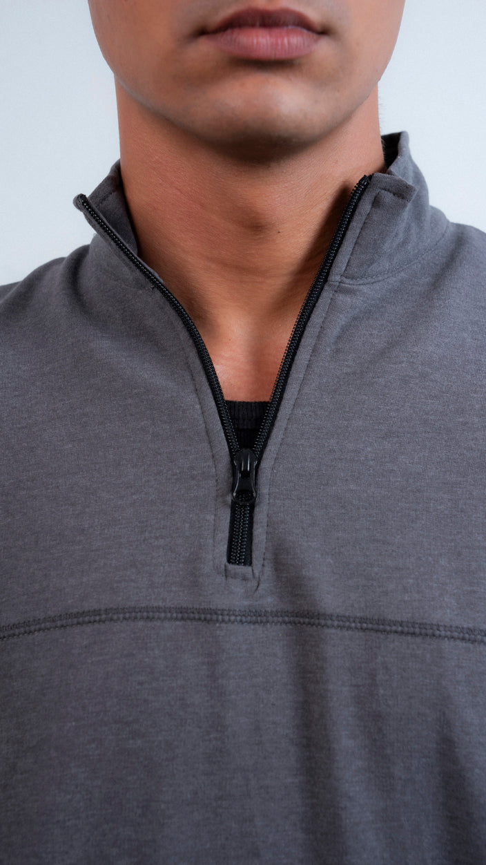 Half Zipper Mock Neck Upper