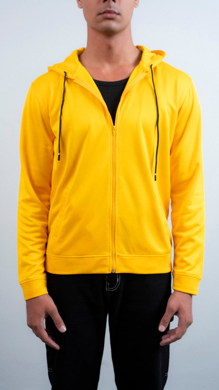Zipper Dri Fit Printed Hoodie
