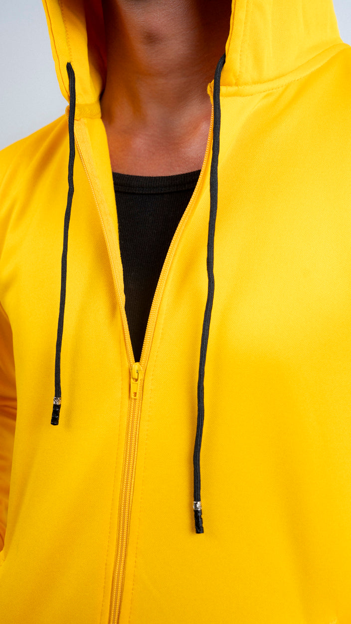 Zipper Dri Fit Printed Hoodie