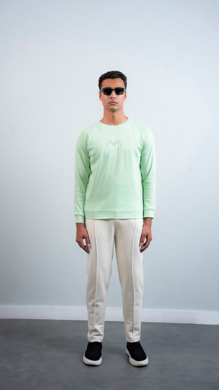Raglan Sleeves Printed Sweat