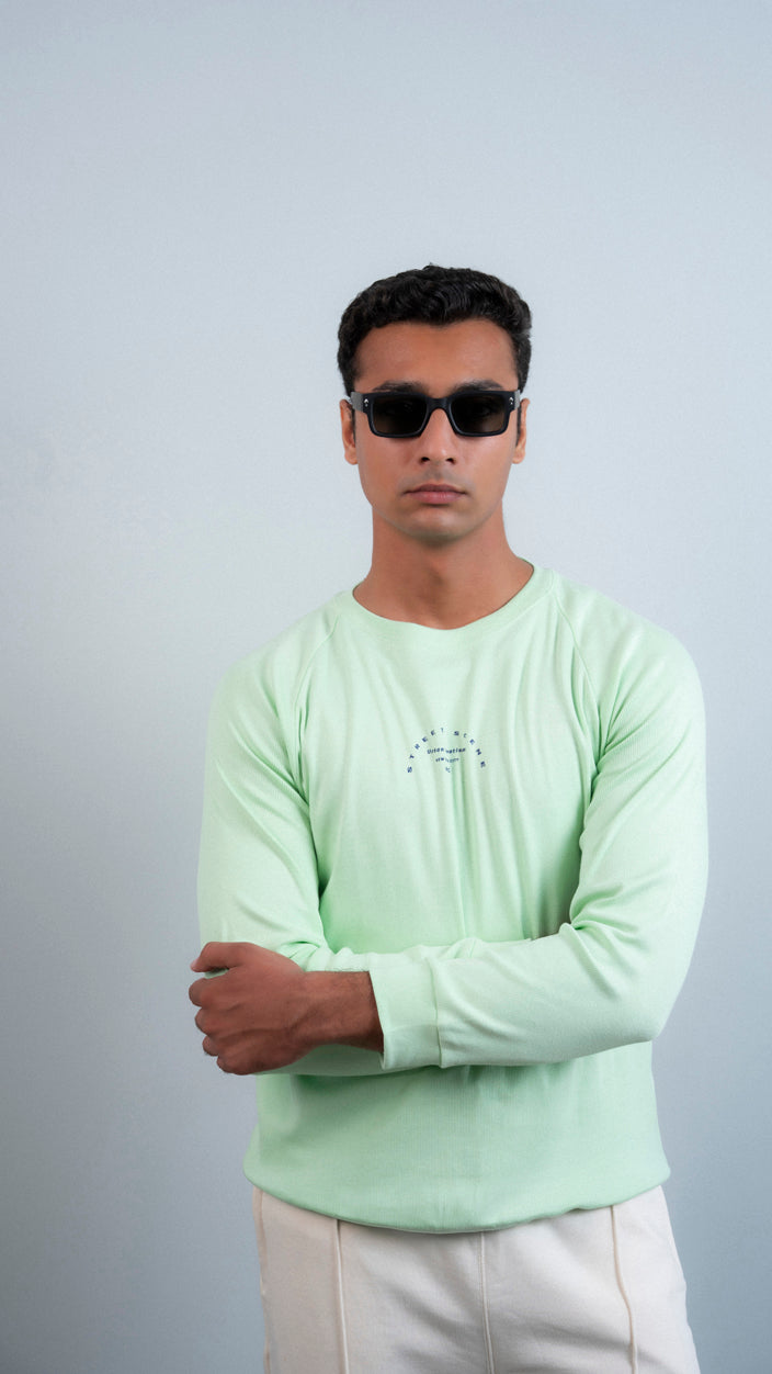 Raglan Sleeves Printed Sweat