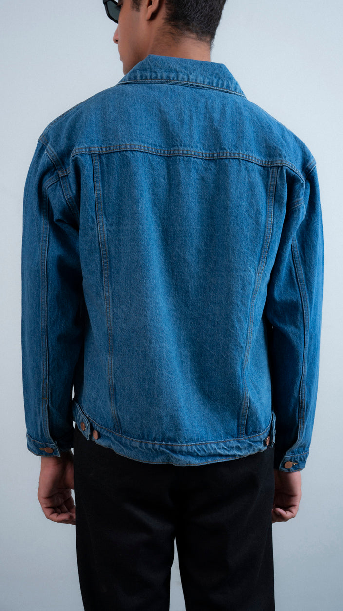 Boxy Button Up Denim Jacket
