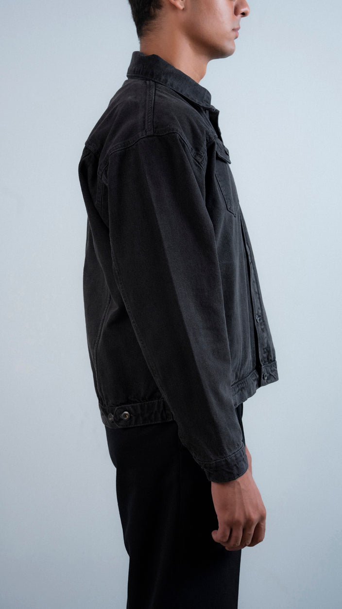 Boxy Button Up Denim Jacket