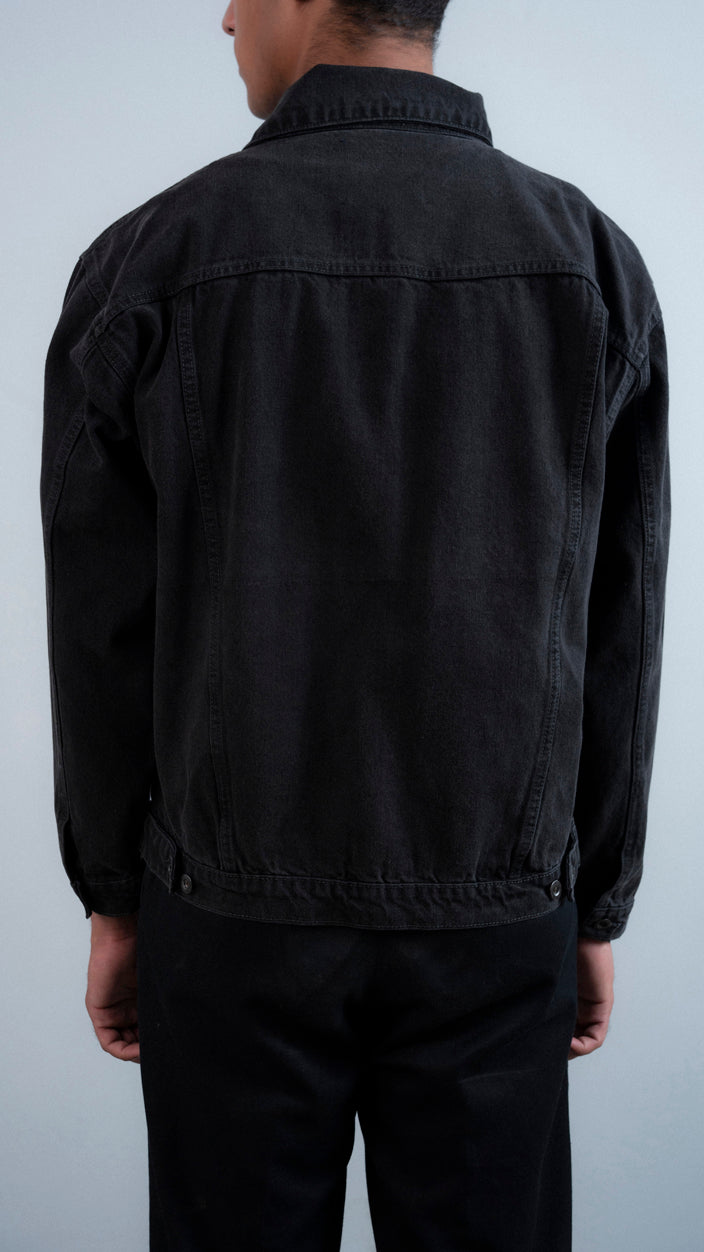 Boxy Button Up Denim Jacket