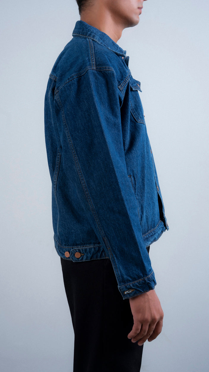 Boxy Button Up Denim Jacket