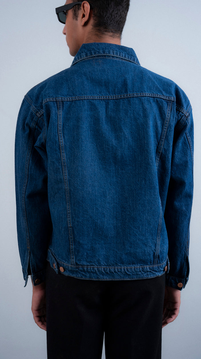Boxy Button Up Denim Jacket