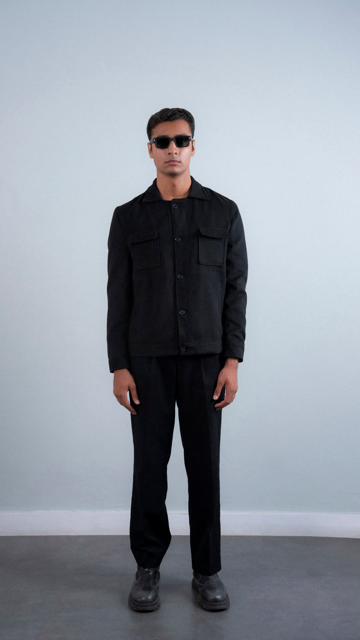 Heavy Wool Double Pocket Jacket