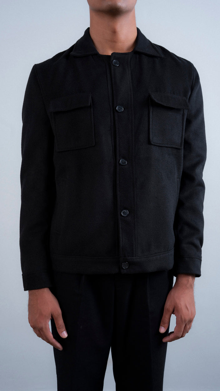Heavy Wool Double Pocket Jacket
