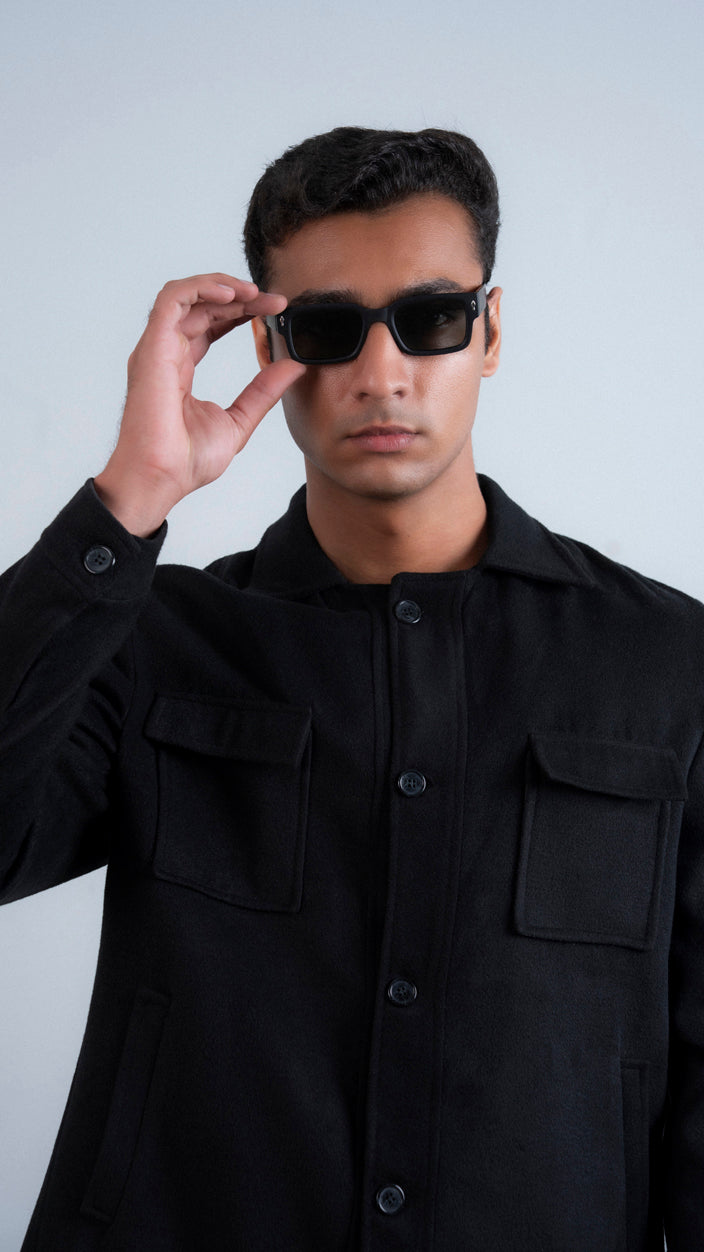 Heavy Wool Double Pocket Jacket