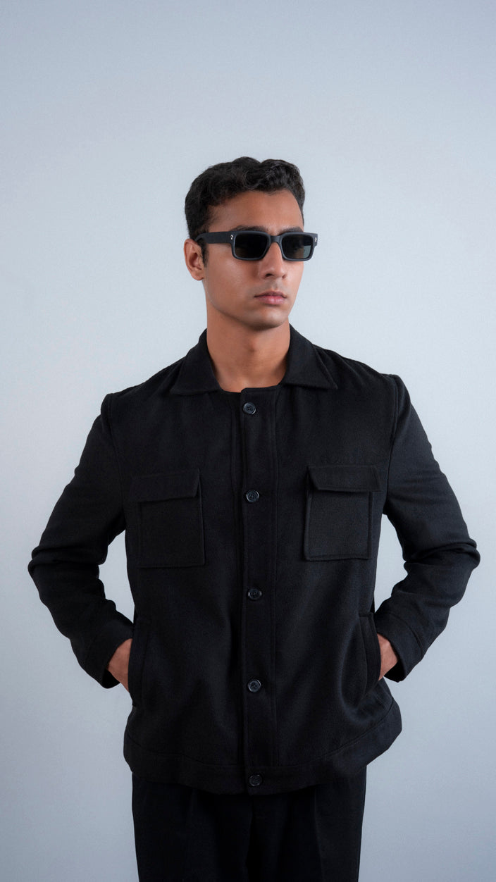 Heavy Wool Double Pocket Jacket