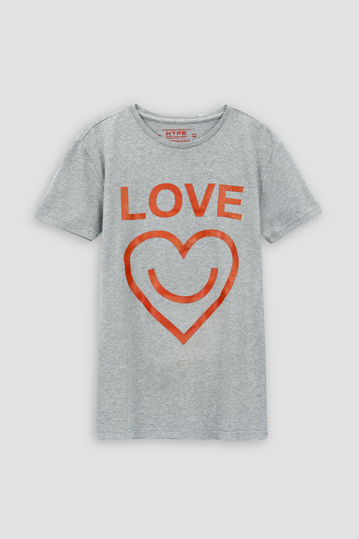 Heart Printed T-Shirt