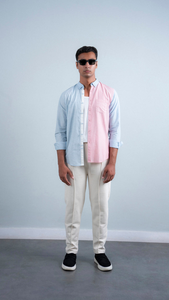 Dual Tone Split Shirt
