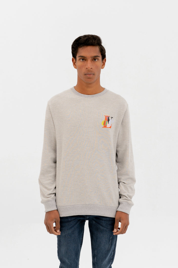 Printed Terry Sweatshirt