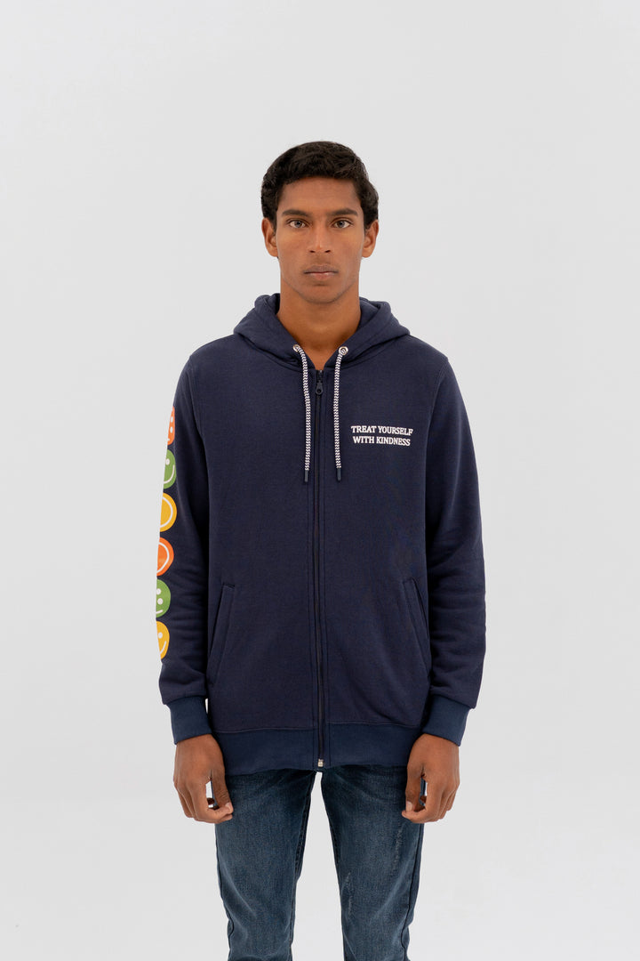 Mood Swings Graphic Zipper Hoodie