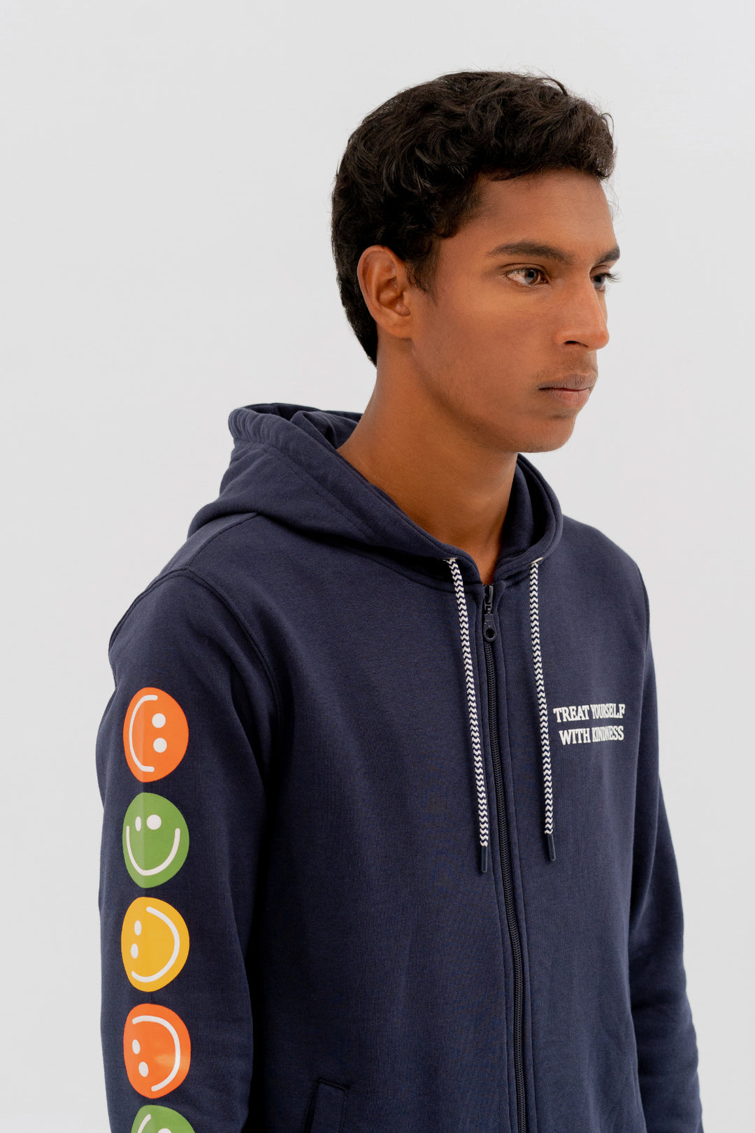 Mood Swings Graphic Zipper Hoodie