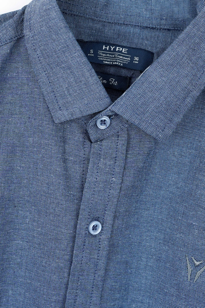 Daily Wear Linen Logo Embroidered Shirt-3