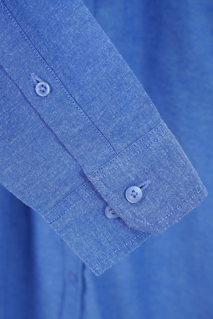 Daily Wear Linen Logo Embroidered Shirt-3