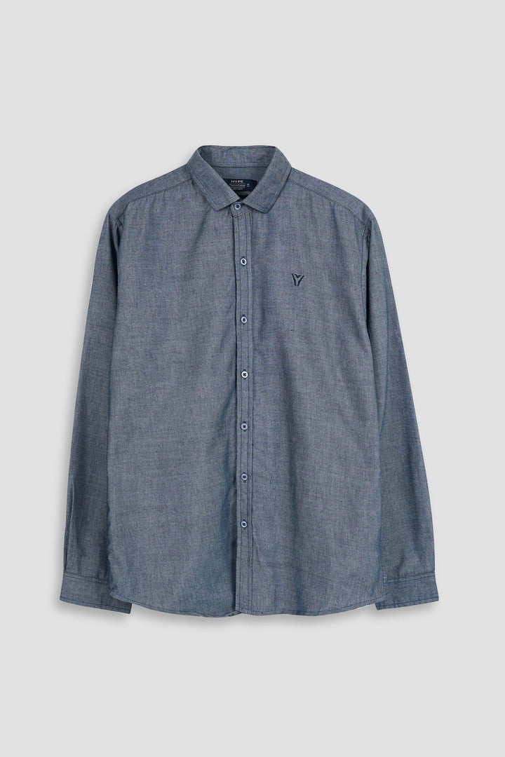 Daily Wear Linen Logo Embroidered Shirt