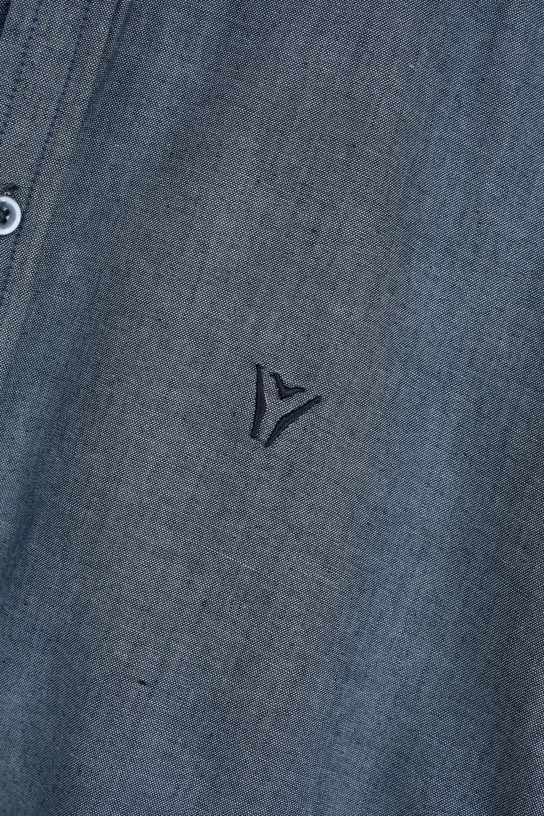 Daily Wear Linen Logo Embroidered Shirt