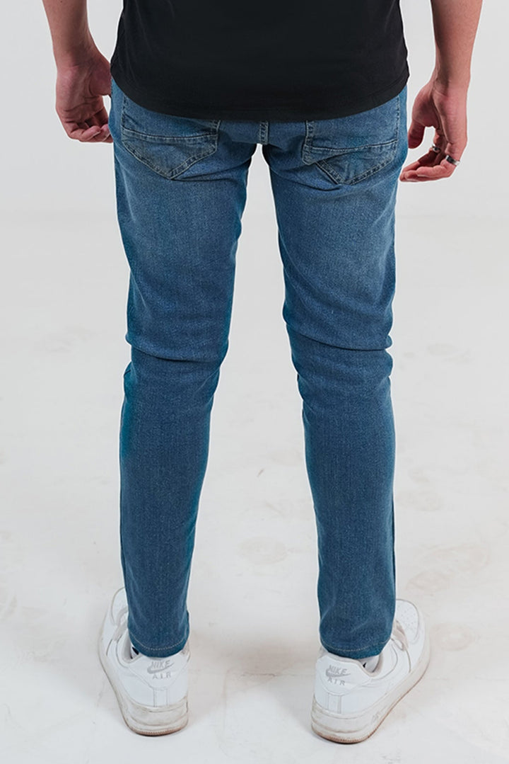MID WASHED SKINNY FIT DENIM