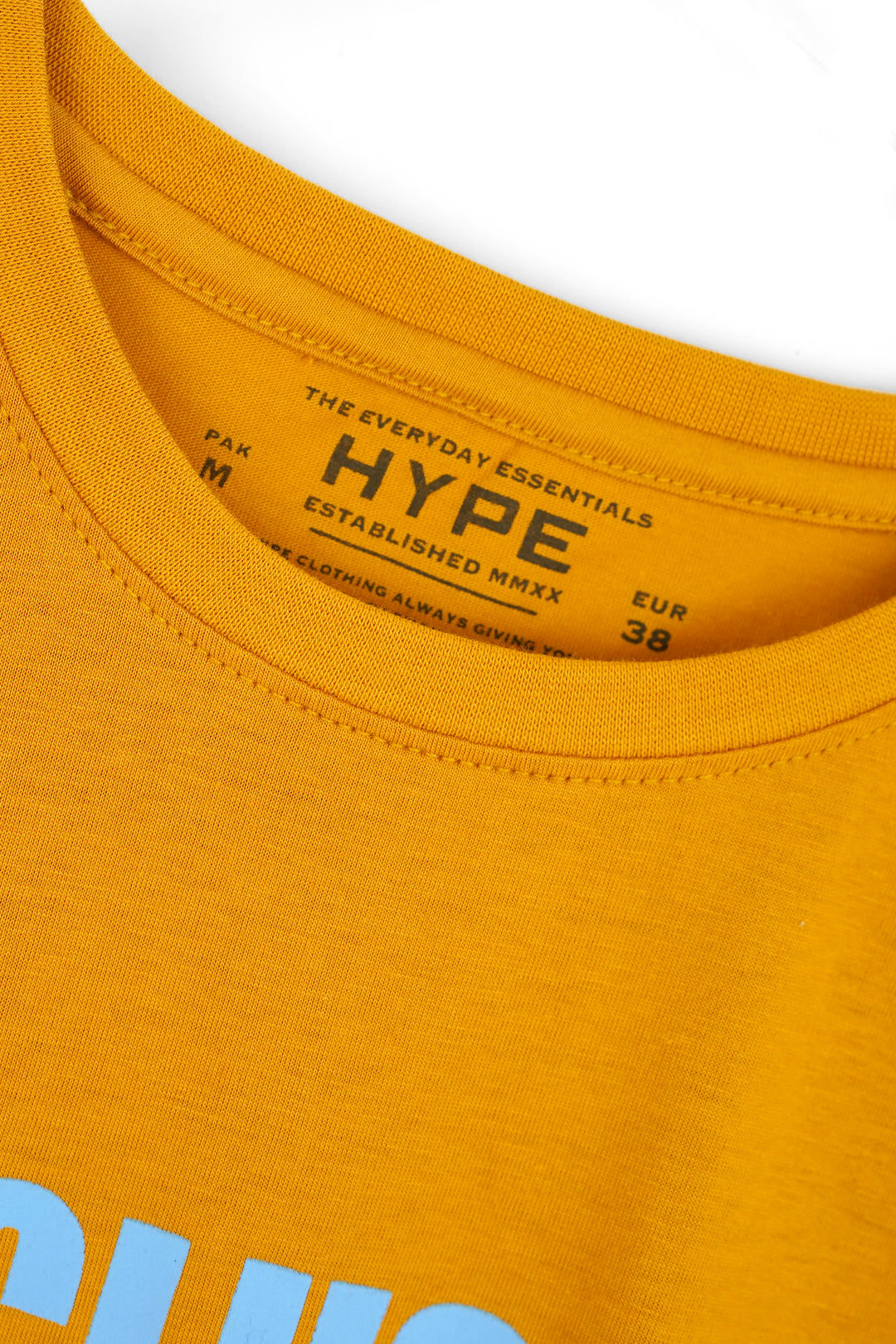 Mustard Soft Cotton Printed T-Shirt