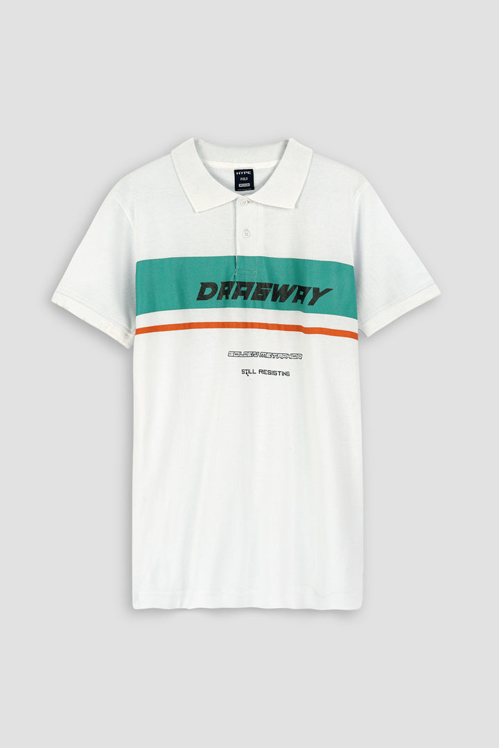 Graphic Pique Polo Shirt