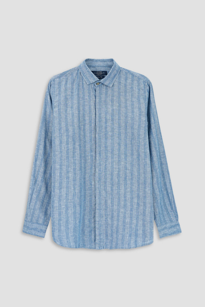 Soft Cotton Striped Casual Shirt