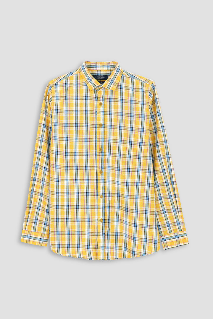 Checkered Regular Collar Shirt