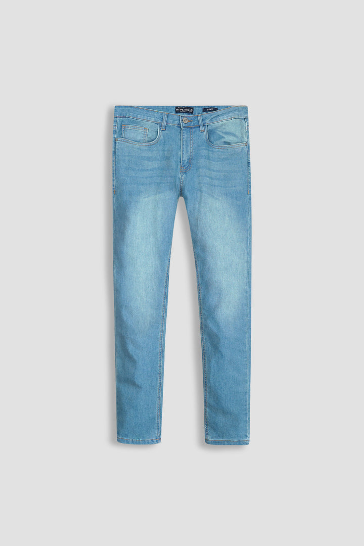 Slim Fit Light Blue Wash Denim Jeans