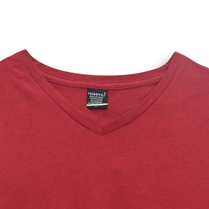 V-Neck Basic Super Stretchable  T-Shirt