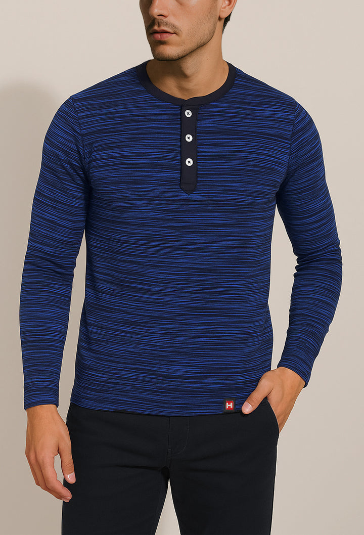 Henley Heavy Melange T-Shirt