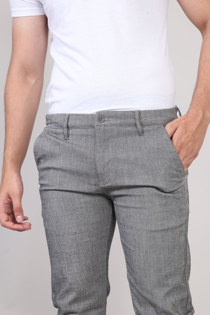 Knitted Slub Cotton Chinos