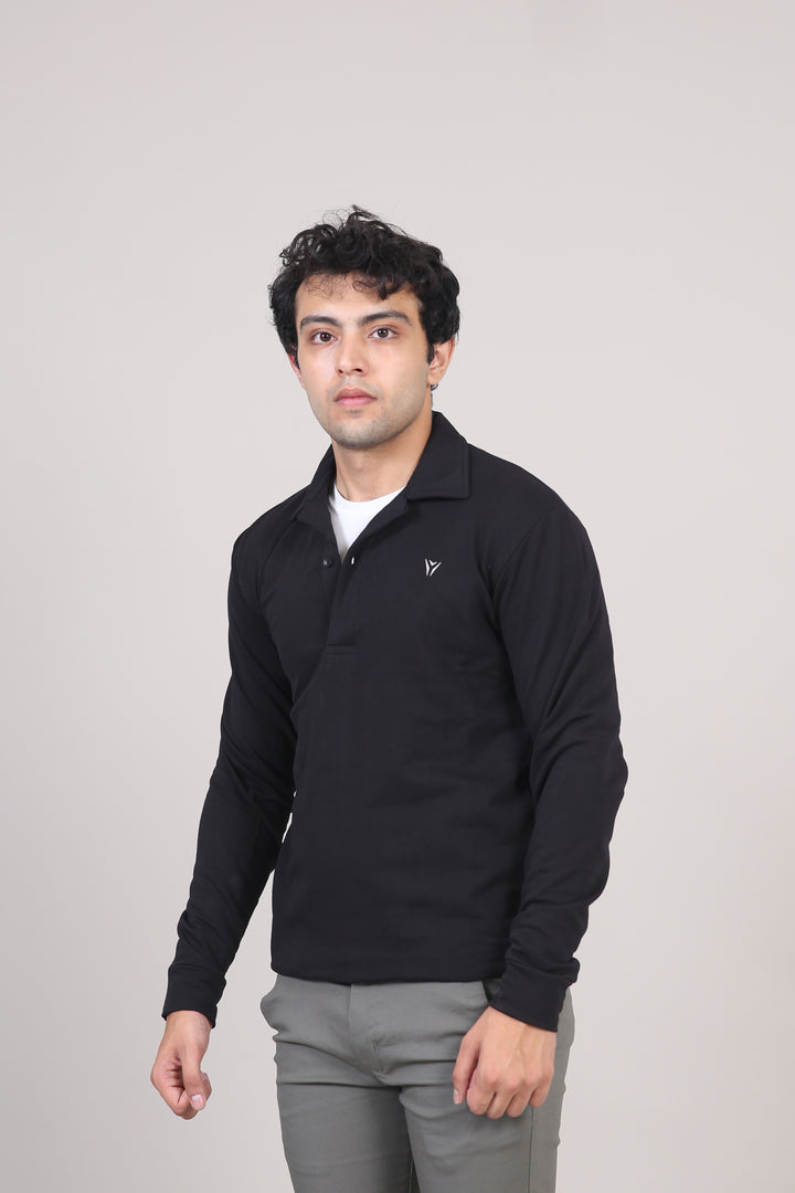 LongSleeves Buttoned Polo