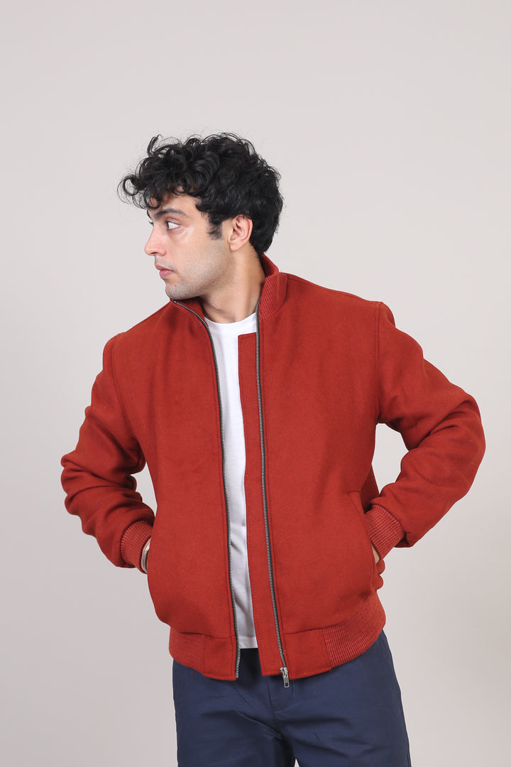 Heavy Weight Wool Bomber Jacket