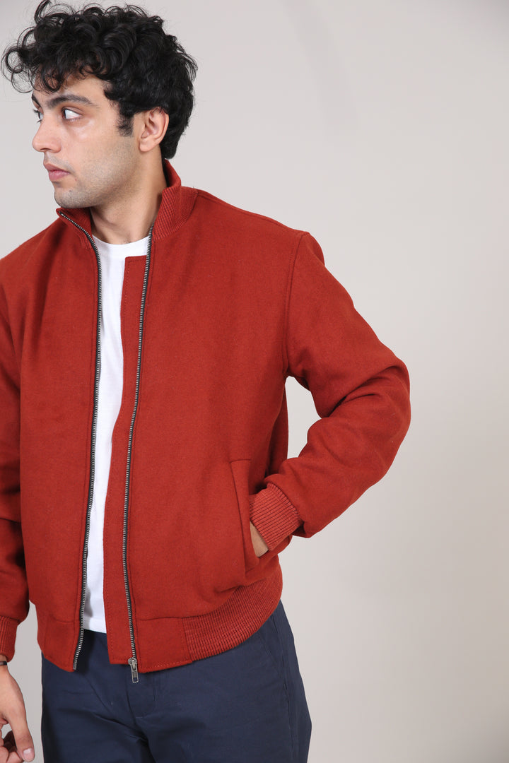 Heavy Weight Wool Bomber Jacket