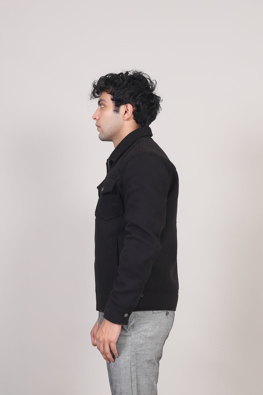 Heavy Weight Wool Bomber Jacket