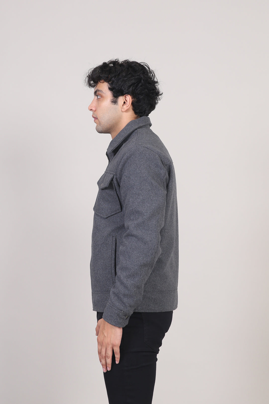 Heavy Weight Wool Bomber Jacket